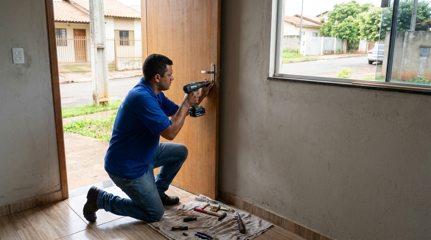 Instalação de Fechadura Residencial profissional em Campo Grande‑MS